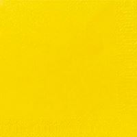 Duni Servietter, 3-lags, gul, 24x24cm