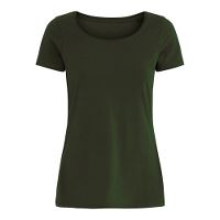 T-shirt, dame, classic, bottle green, L