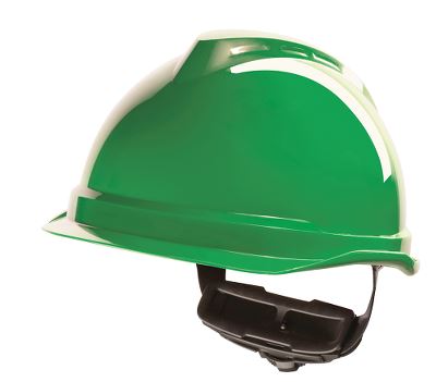 Sikkerhedshjelm MSA V-Gard 520, grøn