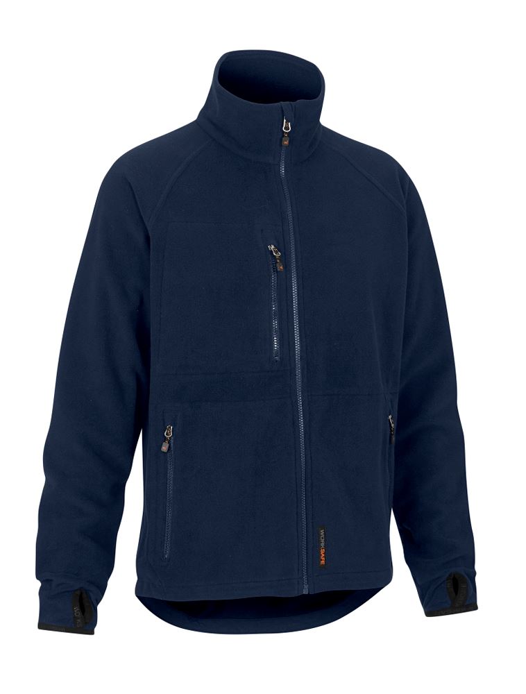 Worksafe Add Worksafe Add Fleece jakke, Herre, marine, 3XL | Stadsing A/S