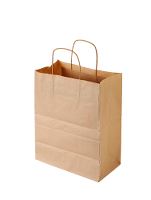 ECO Paper Bag, bærepose m/hank,natur,350x150x450mm