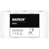 Katrin Basic Toilet 640, Toiletpapir 1-lags r 42rl/bal, 209g/80 m, natur