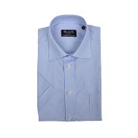 Stadsing Herre skjorte, lysblå, kort ærme 44, XL