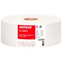 Katrin Classic Gigant L2, toiletpapir Jumbo, 380 m, 2-lags, hvid