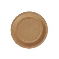 Gastrolux® Tallerken, rund, 18 cm, brun, bionedbrydelig/komposterbar