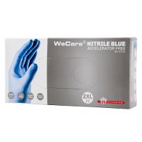 WeCare® Nitrile Blue, acceleratorfri engangshandske, pudderfri, blå, 11/2XL