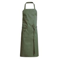 Smækforklæde uden lomme, olivegrøn, 91x98 cm