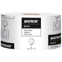 Katrin Basic Gigant S 12rl/bal, Toiletpapir 1-lags hvidt retur, hvid