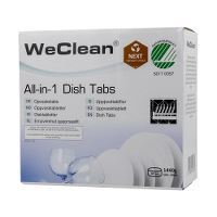 WeClean® All-in-one, hurtigopløselig opvasketabs til maskinopvask, parfumefri, 80 stk.