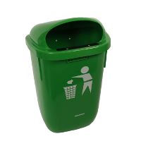 Affaldsspand m/vægophæng, grøn, 50 ltr.