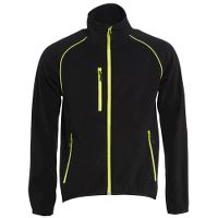Worksafe Fleece jakke, visibility, sort/gul, XL
