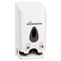 WeCare® Dispenser med låneaftale, toiletruller, twin, grå