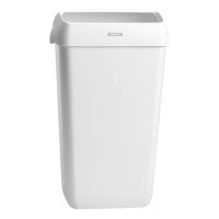 Katrin affaldsspand m/svinglåg, hvid plast, 25 ltr