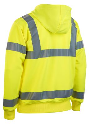 Worksafe® hættetrøje, m/lynlås, Hi-Vis gul, L