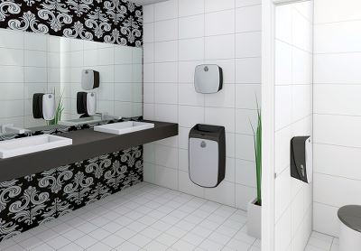 WeCare® Dispenser med låneaftale, toiletpapir i ark, rustfrit stål