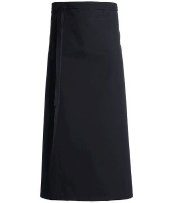 Kentaur Tjener forklæde/forstykke, sort, 110x90cm