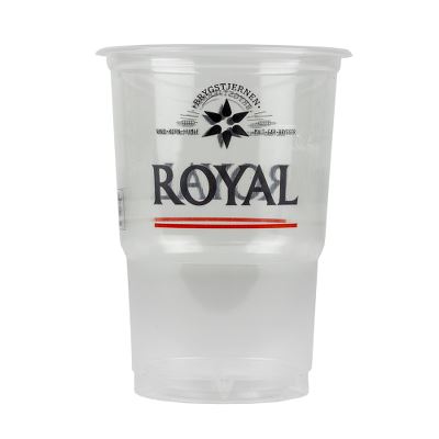 Royal logo glas, 40cl, PP, klar, Ø95 mm