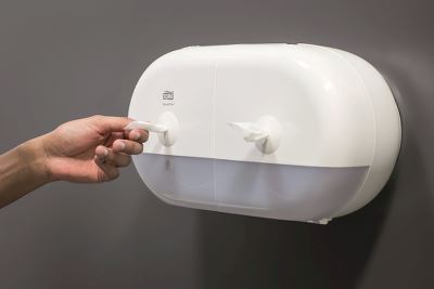 Tork SmartOne dispenser T9, hvid, mini twin