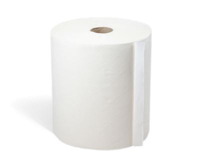 WeCare® Håndklæderulle, 140m, 2-lags, hvid