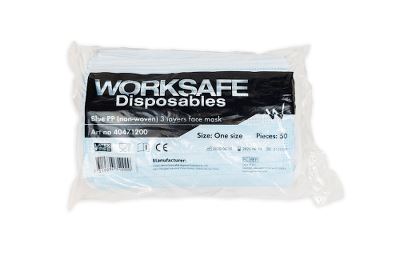 Worksafe®Mundbind, Type II, PP,3-lags,fødevaregodk
