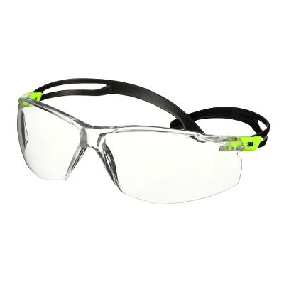 3M™ SecureFit™ 500 beskyttelsesbrille Grøn/Klar