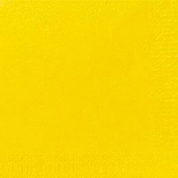 Duni Servietter, 3-lags, gul, 24x24cm