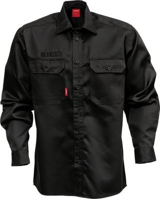 Kansas arbejdsskjorte, sort, 43/44, XL