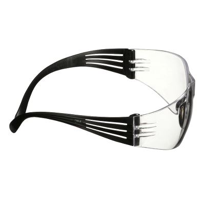 3M™ SecureFit™ 100 beskyttelsesbrille Sort stænger