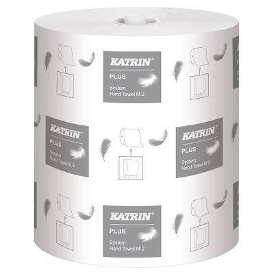 Katrin Plus System Håndklæderulle,140m,hvid,2-lags
