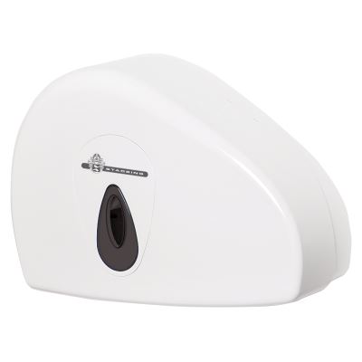 WeCare® Dispenser med låneaftale, jumbo toiletpapir, 2 ruller, grå