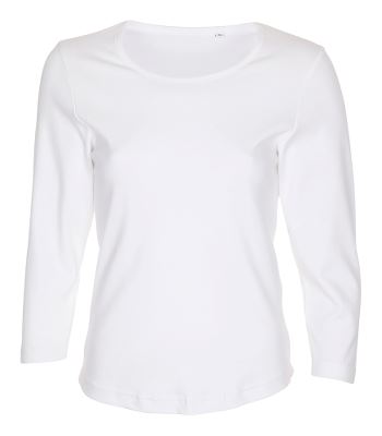 Stadsing T-shirt, 3/4 ærmet, hvid, XL